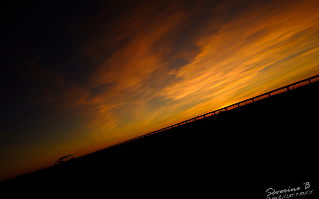 Coucher de soleil sur la Beauce